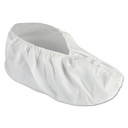 Image of KleenGuard A40 Liquid And Particle Protection Shoe Covers, Medium, White, 400/Carton