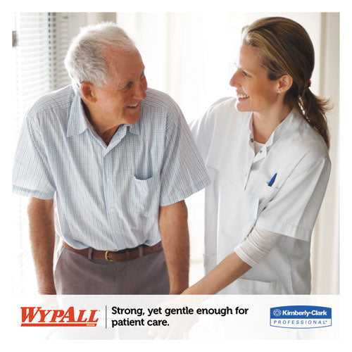Image of WypAll® X50 Cloths, 1/4 Fold, 12.5 x 10, White, 26/Pack, 32 Packs/Carton