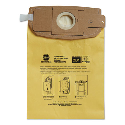 Image of Hoover® Commercial Disposable Vacuum Bags, Allergen C1, 10/pack