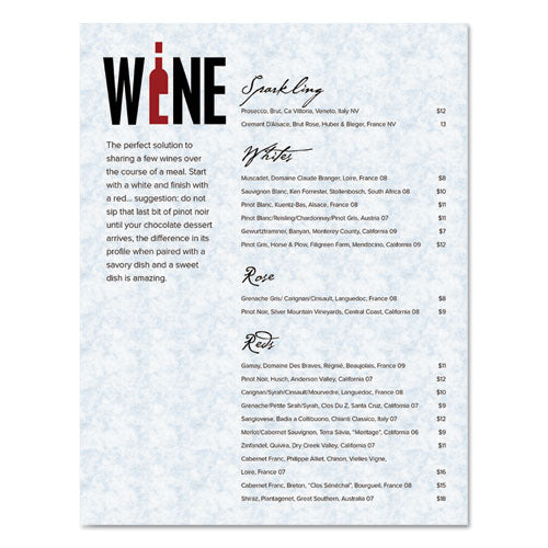 Image of Southworth® Parchment Specialty Paper, 24 lb Bond Weight, 8.5 x 11, Blue, 100/Box