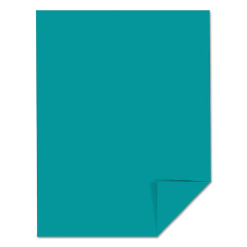 Image of Astrobrights® Color Cardstock, 65 lb Cover Weight, 8.5 x 11, Terrestrial Teal, 250/Pack