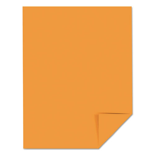 Image of Astrobrights® Color Cardstock, 65 lb Cover Weight, 8.5 x 11, Cosmic Orange, 250/Pack