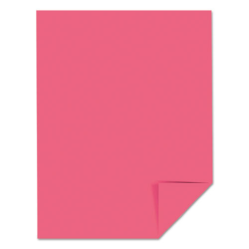 Image of Astrobrights® Color Cardstock, 65 lb Cover Weight, 8.5 x 11, Plasma Pink, 250/Pack
