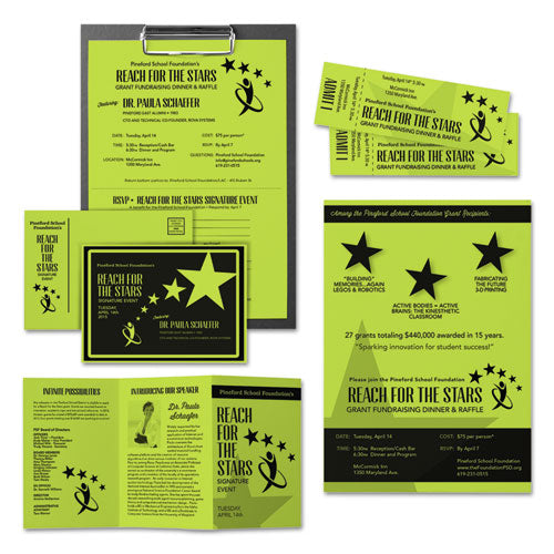 Image of Astrobrights® Color Cardstock, 65 lb Cover Weight, 8.5 x 11, Vulcan Green, 250/Pack