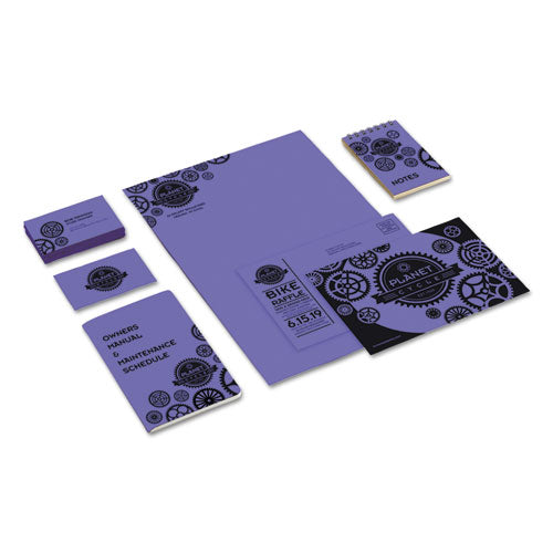 Image of Astrobrights® Color Cardstock, 65 lb Cover Weight, 8.5 x 11, Venus Violet, 250/Pack