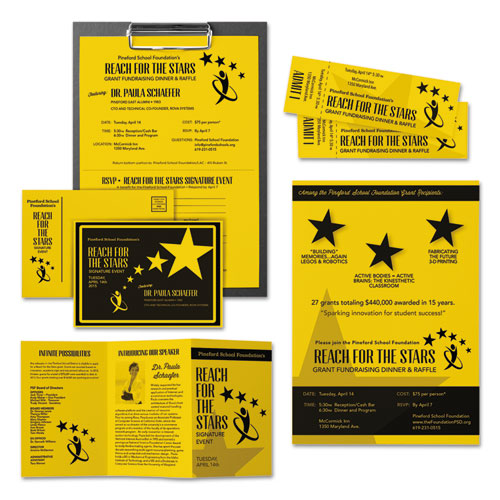 Image of Astrobrights® Color Cardstock, 65 lb Cover Weight, 8.5 x 11, Sunburst Yellow, 250/Pack