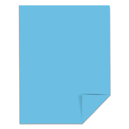 Image of Astrobrights® Color Cardstock, 65 lb Cover Weight, 8.5 x 11, Lunar Blue, 250/Pack