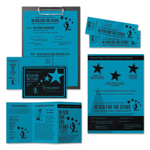 Image of Astrobrights® Color Cardstock, 65 lb Cover Weight, 8.5 x 11, Celestial Blue, 250/Pack