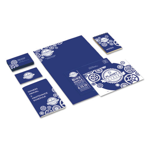Image of Astrobrights® Color Cardstock, 65 lb Cover Weight, 8.5 x 11, Blast-Off Blue, 250/Pack