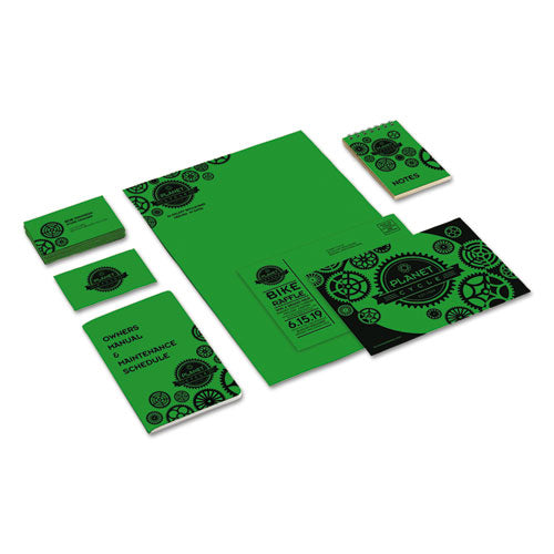 Image of Astrobrights® Color Cardstock, 65 lb Cover Weight, 8.5 x 11, Gamma Green, 250/Pack
