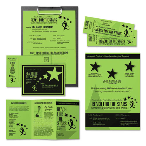 Image of Astrobrights® Color Cardstock, 65 lb Cover Weight, 8.5 x 11, Martian Green, 250/Pack