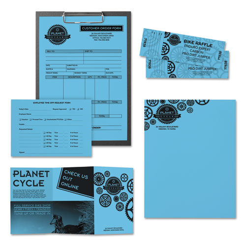 Image of Astrobrights® Color Paper, 24 lb Bond Weight, 8.5 x 11, Lunar Blue, 500 Sheets/Ream