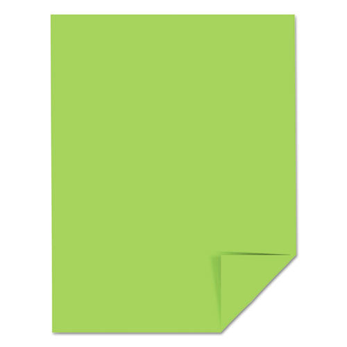 Image of Astrobrights® Color Cardstock, 65 lb Cover Weight, 8.5 x 11, Martian Green, 250/Pack