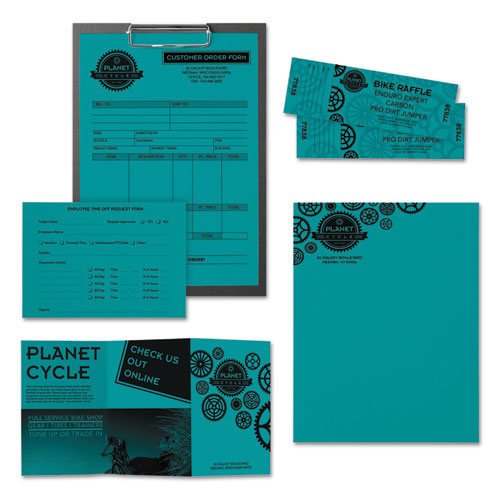 Image of Astrobrights® Color Paper, 24 lb Bond Weight, 8.5 x 11, Terrestrial Teal, 500 Sheets/Ream