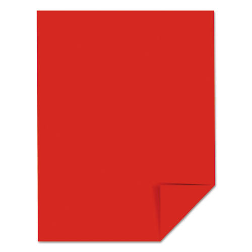 Image of Astrobrights® Color Cardstock, 65 lb Cover Weight, 8.5 x 11, Re-Entry Red, 250/Pack