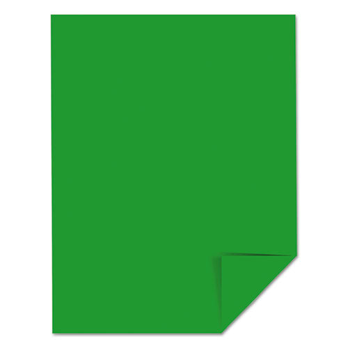 Image of Astrobrights® Color Cardstock, 65 lb Cover Weight, 8.5 x 11, Gamma Green, 250/Pack