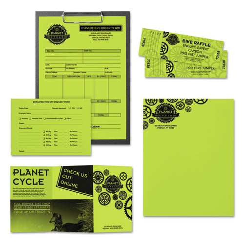 Image of Astrobrights® Color Paper, 24 lb Bond Weight, 8.5 x 11, Vulcan Green, 500/Ream