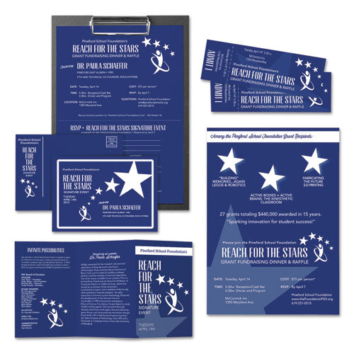 Image of Astrobrights® Color Cardstock, 65 lb Cover Weight, 8.5 x 11, Blast-Off Blue, 250/Pack