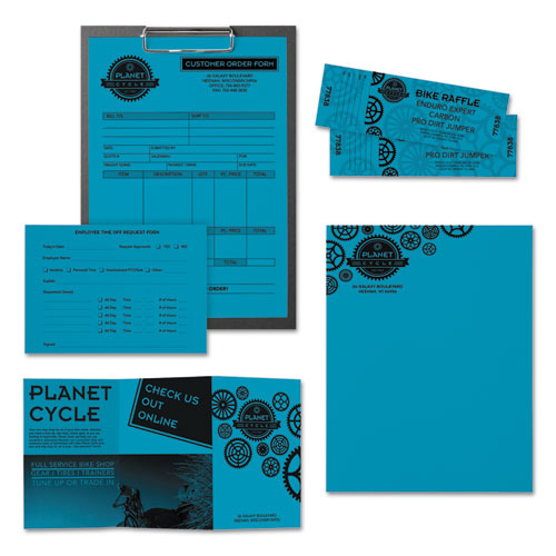 Image of Astrobrights® Color Paper, 24 lb Bond Weight, 8.5 x 11, Celestial Blue, 500 Sheets/Ream