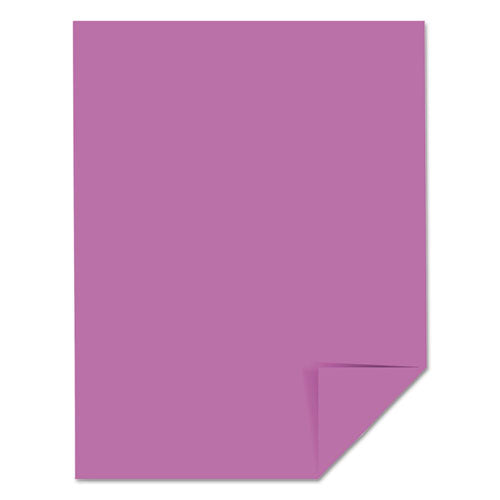 Image of Astrobrights® Color Cardstock, 65 lb Cover Weight, 8.5 x 11, Outrageous Orchid, 250/Pack