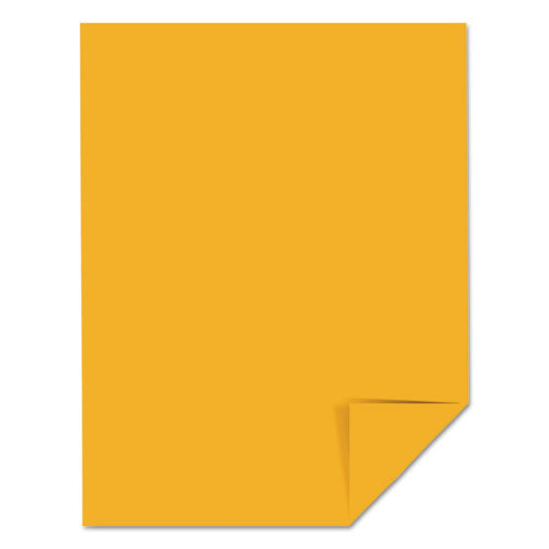 Image of Astrobrights® Color Cardstock, 65 lb Cover Weight, 8.5 x 11, Galaxy Gold, 250/Pack
