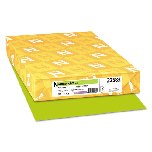 Image of Astrobrights® Color Paper, 24 lb Bond Weight, 11 x 17, Terra Green, 500/Ream
