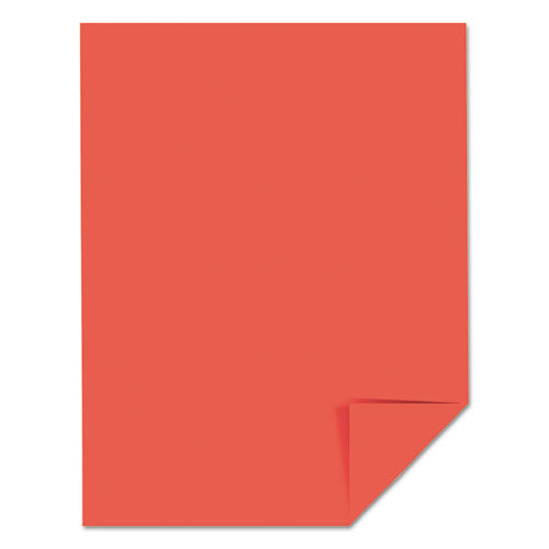 Image of Astrobrights® Color Cardstock, 65 lb Cover Weight, 8.5 x 11, Rocket Red, 250/Pack