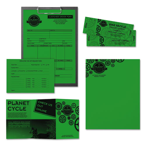 Image of Astrobrights® Color Paper, 24 lb Bond Weight, 8.5 x 11, Gamma Green, 500 Sheets/Ream