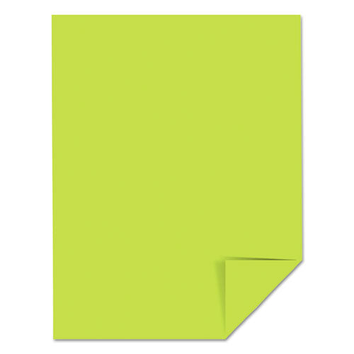 Image of Astrobrights® Color Cardstock, 65 lb Cover Weight, 8.5 x 11, Vulcan Green, 250/Pack