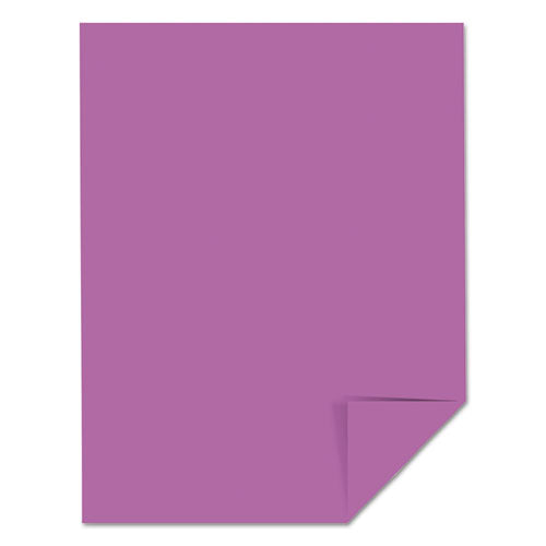 Image of Astrobrights® Color Cardstock, 65 lb Cover Weight, 8.5 x 11, Planetary Purple, 250/Pack