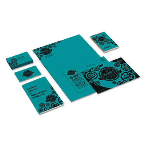 Image of Astrobrights® Color Cardstock, 65 lb Cover Weight, 8.5 x 11, Terrestrial Teal, 250/Pack