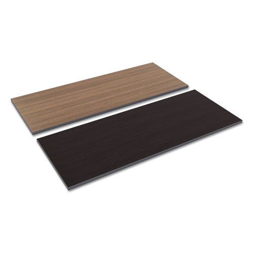 Image of Alera® Reversible Laminate Table Top, Rectangular, 59.38w X 23.63d, Espresso/walnut