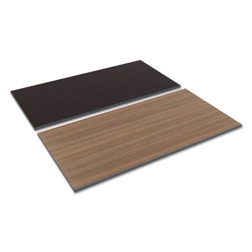 Image of Alera® Reversible Laminate Table Top, Rectangular, 59.38w X 29.5d, Espresso/walnut