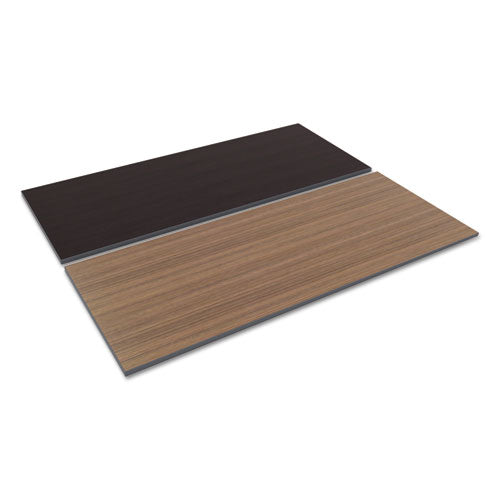 Image of Alera® Reversible Laminate Table Top, Rectangular, 71.5w X 29.5d, Espresso/walnut