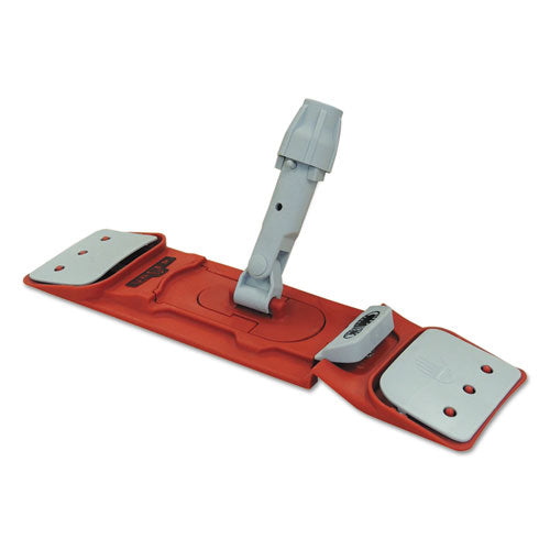 Image of Unger® Ez Flat Mop Holders, Nylon Head, 16", Red