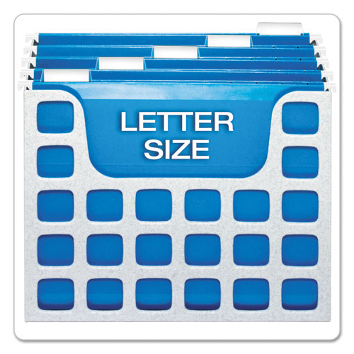 Image of Pendaflex® Desktop File With Hanging Folders, Letter Size, 6" Long, Granite