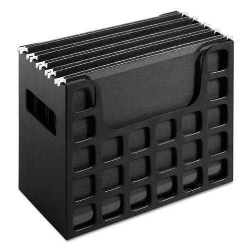 Image of Pendaflex® Desktop File With Hanging Folders, Letter Size, 6" Long, Black