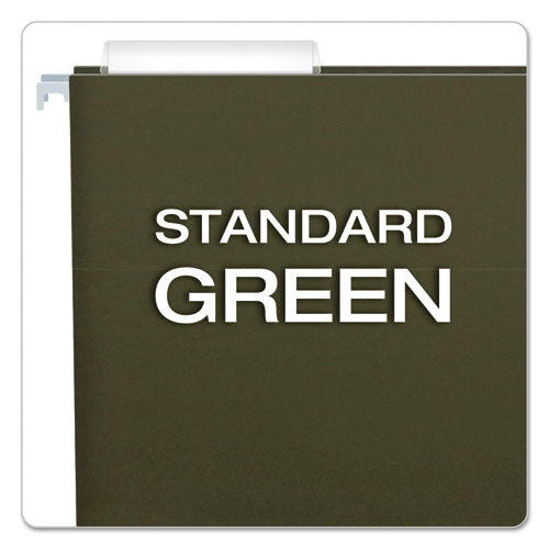 Image of Pendaflex® Standard Green Hanging Folders, Letter Size, 1/3-Cut Tabs, Standard Green, 25/Box