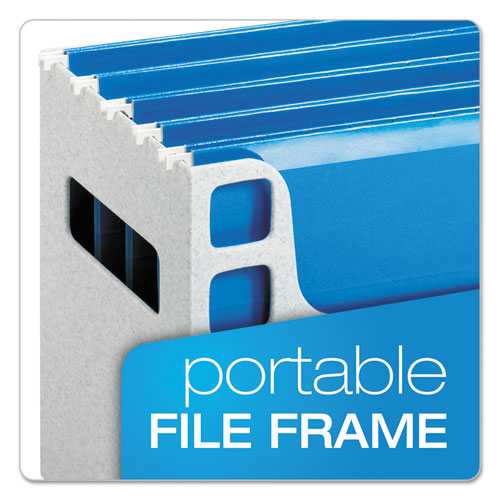 Image of Pendaflex® Desktop File With Hanging Folders, Letter Size, 6" Long, Granite