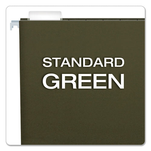 Image of Pendaflex® Standard Green Hanging Folders, Letter Size, 1/5-Cut Tabs, Standard Green, 25/Box