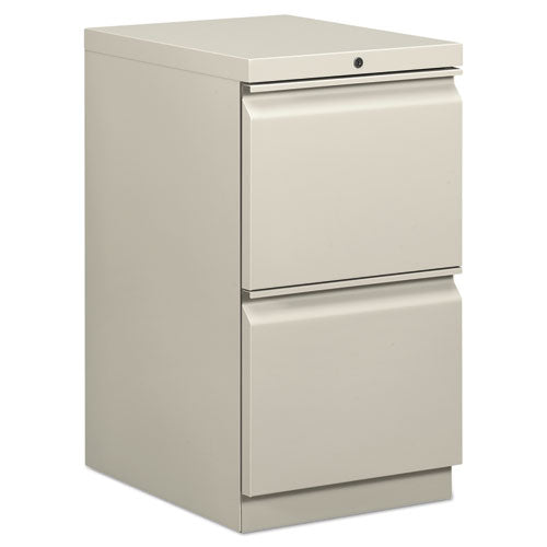 Image of HON® Mobile Pedestals, Left Or Right, 2 Legal/letter-Size File Drawers, Light Gray, 15" X 20" X 28"