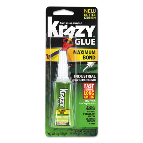 Image of Krazy Glue® Maximum Bond Krazy Glue, 0.52 Oz, Dries Clear