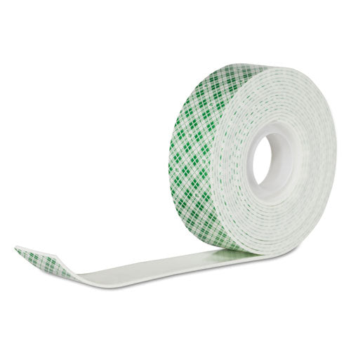 Image of Scotch® Permanent High-Density Foam Mounting Tape, Holds Up To 15 Lbs, 1 X 125, White