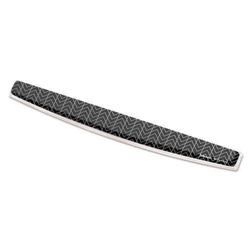 Image of Fellowes® Photo Gel Keyboard Wrist Rest with Microban Protection, 18.5 x 2.31, Chevron Design