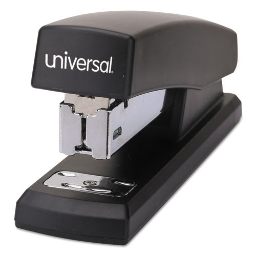 Image of Universal® Half-Strip Stapler, 20-Sheet Capacity, Black