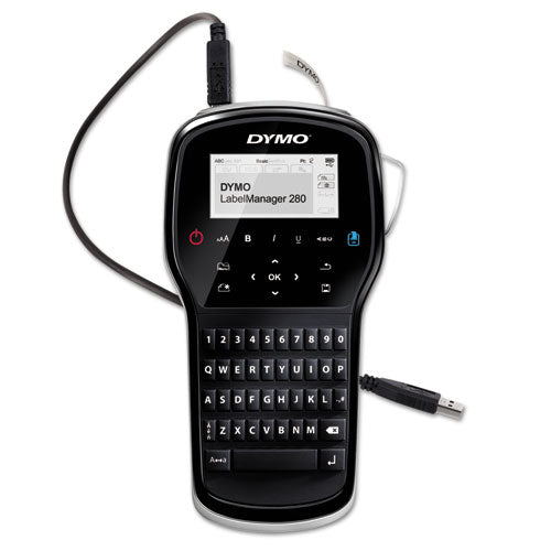 Image of DYMO® Labelmanager 280 Label Maker, 0.6"/s Print Speed, 4 X 2.3 X 7.9