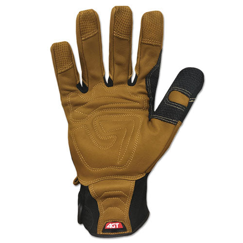 Image of Ironclad Ranchworx Leather Gloves, Black/tan, Medium