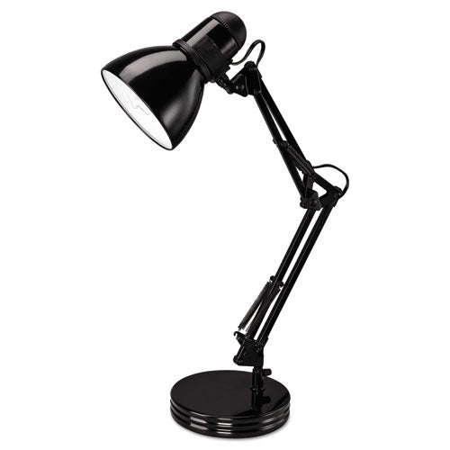 Image of Alera® Architect Desk Lamp, Adjustable Arm, 6.75w x 11.5d x 22h, Black