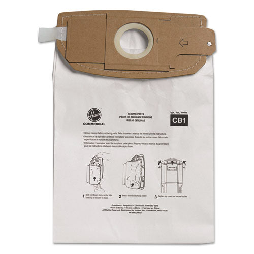 Image of Hoover® Commercial Disposable Vacuum Bags, Standard B, 10/Pack