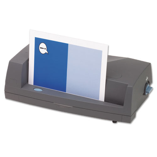 Image of GBC® 24-Sheet 3230 Electric Two- To Three-Hole Adjustable Punch, 9/32" Holes, Gray